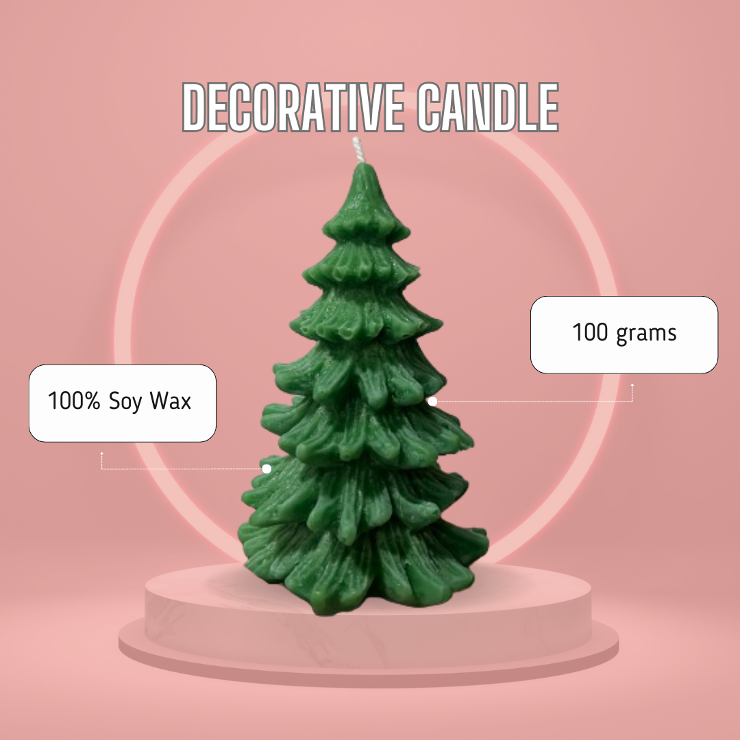 Atisa Christmas Tree Soy Wax Candle (Customisable)