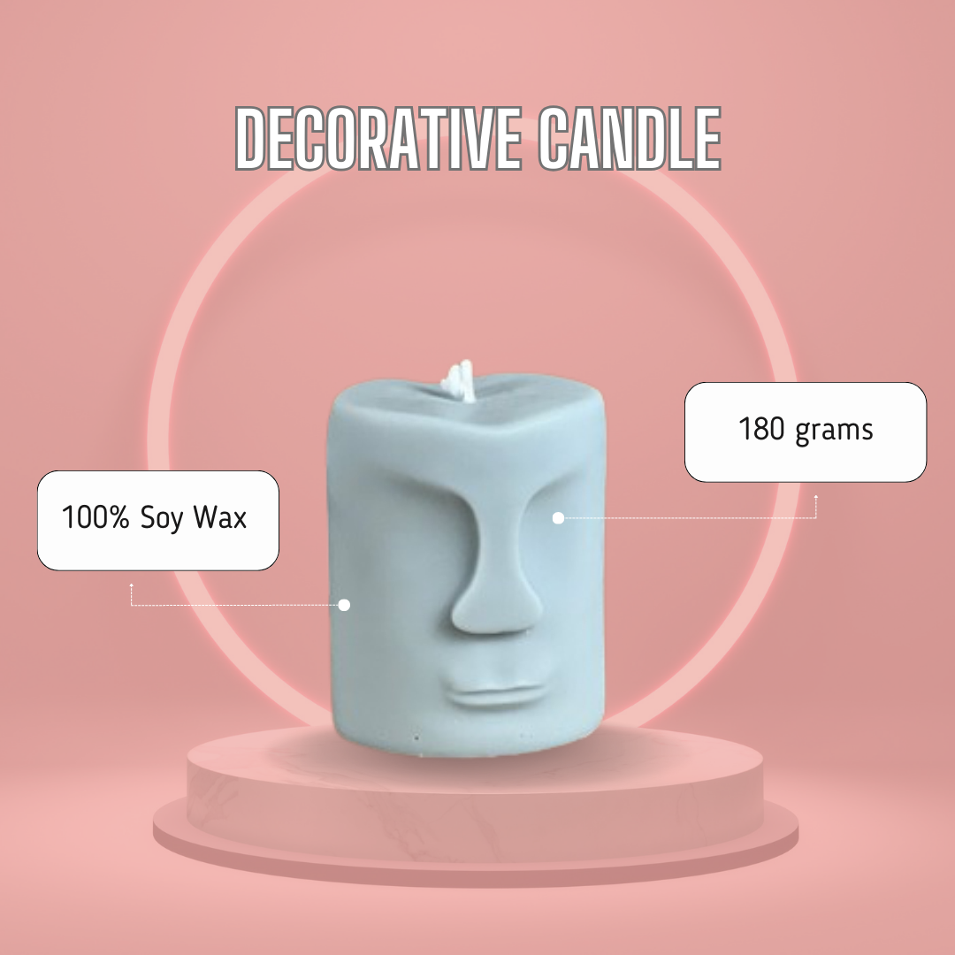 Atisa Face Statue Soy Wax Candle (Customisable)