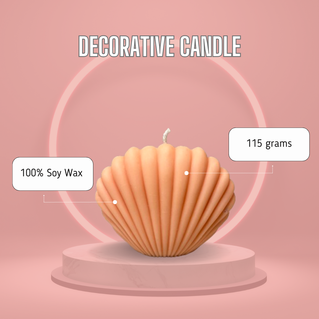 Atisa Sea Shell Soy Wax Candle (Customisable)