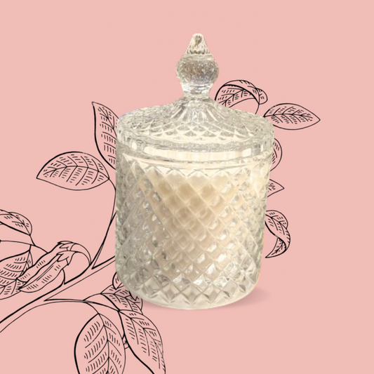 Atisa Crystal Clear Jar Luxe Soy Creme Wax Candle (Customisable)