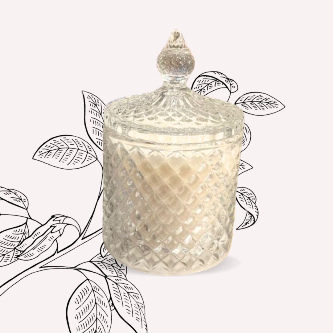 Atisa Crystal Clear Jar Luxe Soy Creme Wax Candle (Customisable)