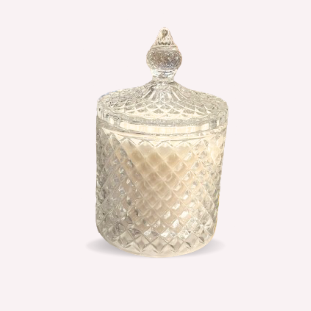 Atisa Crystal Clear Jar Luxe Soy Creme Wax Candle (Customisable)