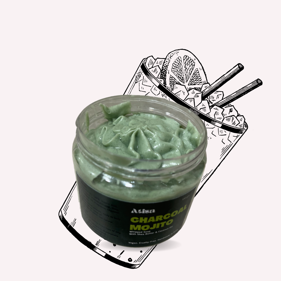 Atisa Charcoal Mojito Whipped Soap